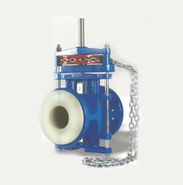 chain operated pinch valves